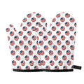 American Circle Flag Pattern Print Oven Mitts