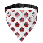 American Circle Flag Pattern Print Over The Collar Dog Bandana