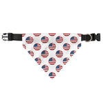 American Circle Flag Pattern Print Over The Collar Dog Bandana