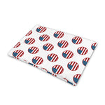 American Circle Flag Pattern Print Pet Cooling Mat Cover