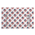 American Circle Flag Pattern Print Placemat