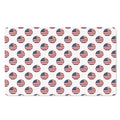 American Circle Flag Pattern Print Polyester Doormat