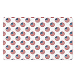 American Circle Flag Pattern Print Polyester Doormat