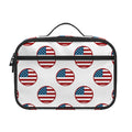 American Circle Flag Pattern Print Portable Lunch Bag