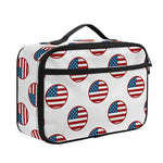 American Circle Flag Pattern Print Portable Lunch Bag