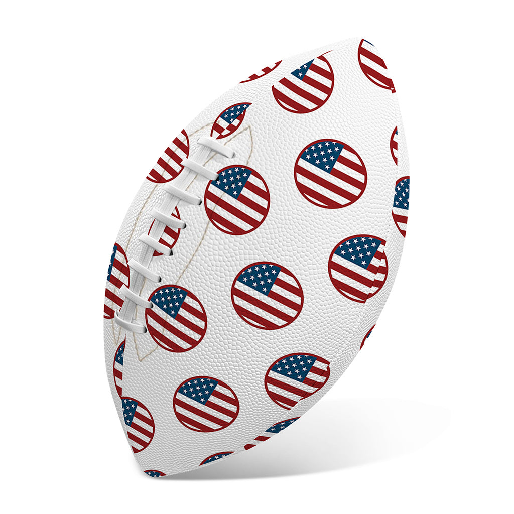American Circle Flag Pattern Print Rugby Ball