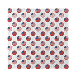 American Circle Flag Pattern Print Silk Bandana