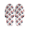 American Circle Flag Pattern Print Slippers