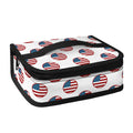 American Circle Flag Pattern Print Small Lunch Bag