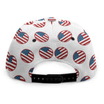American Circle Flag Pattern Print Snapback Cap