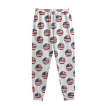 American Circle Flag Pattern Print Sweatpants