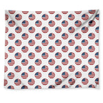American Circle Flag Pattern Print Tapestry