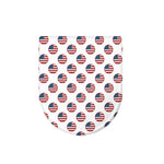 American Circle Flag Pattern Print Toilet Lid Cover