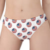 American Circle Flag Pattern Print Women's Panties