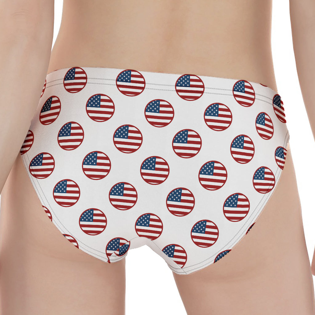 American Circle Flag Pattern Print Women's Panties