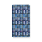 American Denim Patchwork Pattern Print Baby Crib Sheet