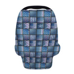 American Denim Patchwork Pattern Print Baby Seat Cover