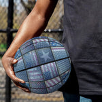 American Denim Patchwork Pattern Print Basketball
