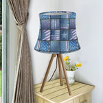 American Denim Patchwork Pattern Print Bell Lamp Shade