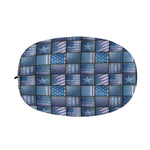 American Denim Patchwork Pattern Print Car Side Mirror Covers