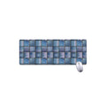 American Denim Patchwork Pattern Print Extended Mouse Pad