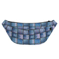 American Denim Patchwork Pattern Print Fanny Pack