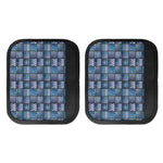 American Denim Patchwork Pattern Print Handle Covers