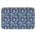 American Denim Patchwork Pattern Print Indoor Door Mat