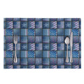 American Denim Patchwork Pattern Print Placemat
