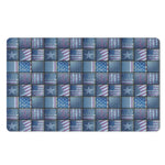 American Denim Patchwork Pattern Print Polyester Doormat