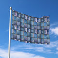 American Denim Patchwork Pattern Print Polyester Flag