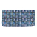 American Denim Patchwork Pattern Print Towel
