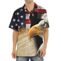 American Dream Of Liberty Print Aloha Shirt