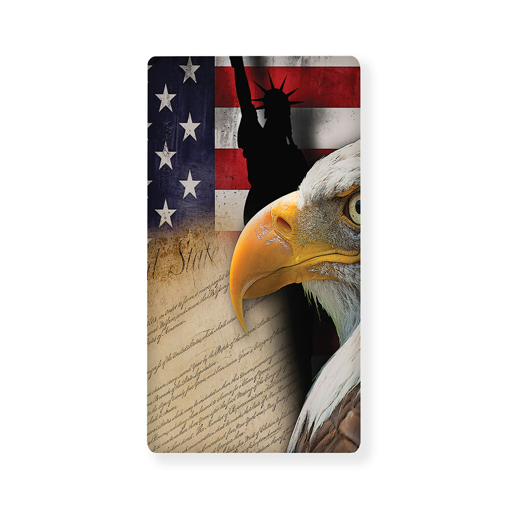 American Dream Of Liberty Print Baby Crib Sheet