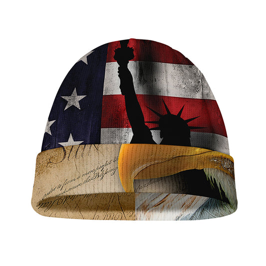 American Dream Of Liberty Print Beanie