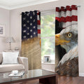 American Dream Of Liberty Print Dimout Grommet Curtains