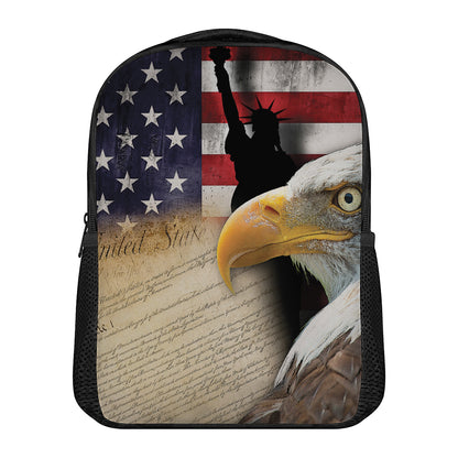 American Dream Of Liberty Print Casual Backpack