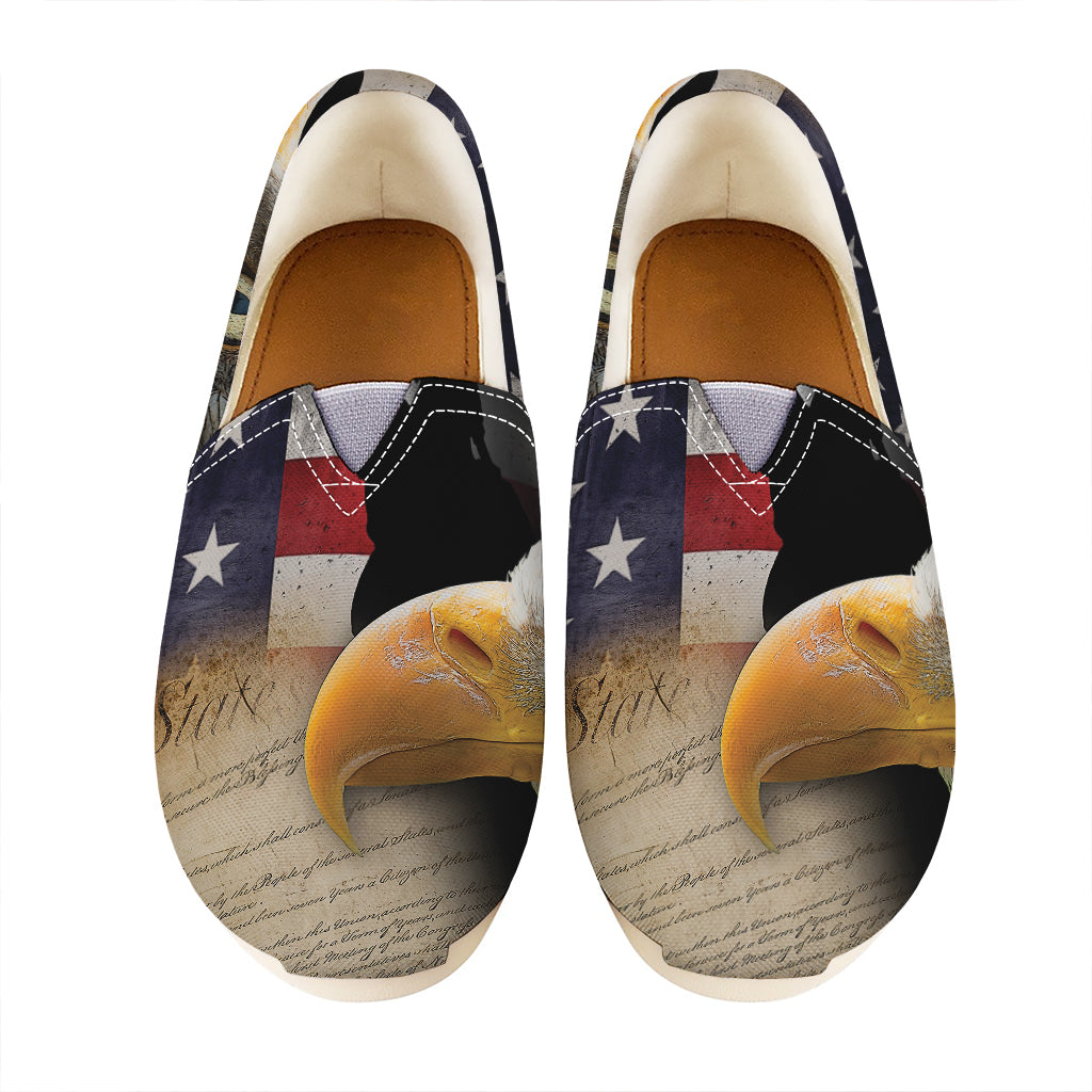 American Dream Of Liberty Print Casual Shoes