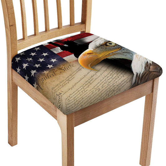 American Dream Of Liberty Print Chair Cushion Cover