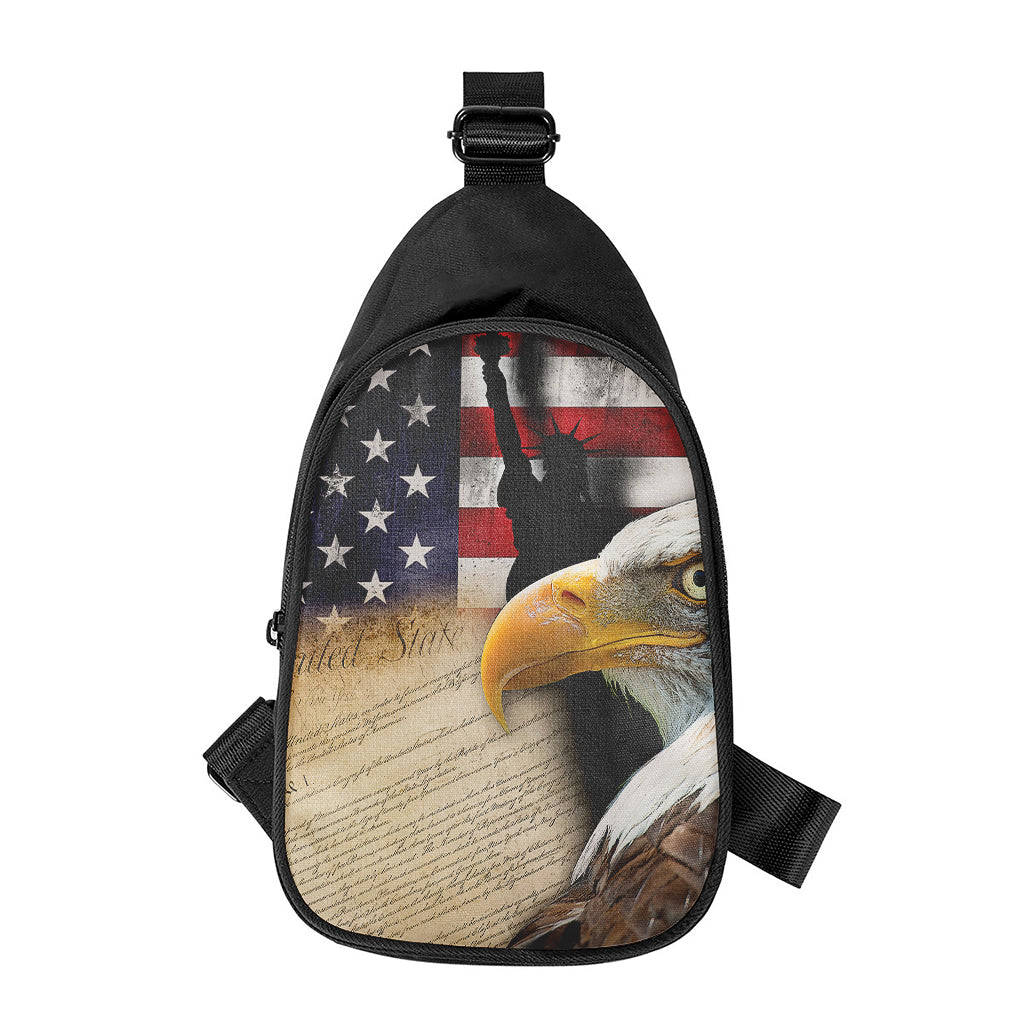 American Dream Of Liberty Print Chest Bag