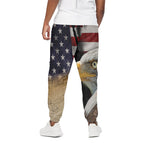 American Dream Of Liberty Print Cotton Pants