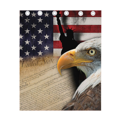 American Dream Of Liberty Print Curtain