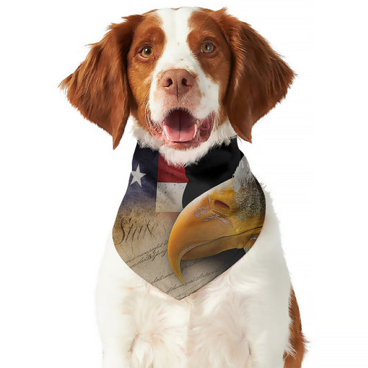 American Dream Of Liberty Print Dog Bandana