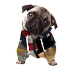 American Dream Of Liberty Print Dog Zip Up Hoodie