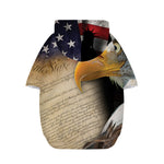 American Dream Of Liberty Print Dog Zip Up Hoodie