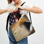 American Dream Of Liberty Print Drawstring Backpack