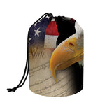 American Dream Of Liberty Print Drawstring Makeup Bag