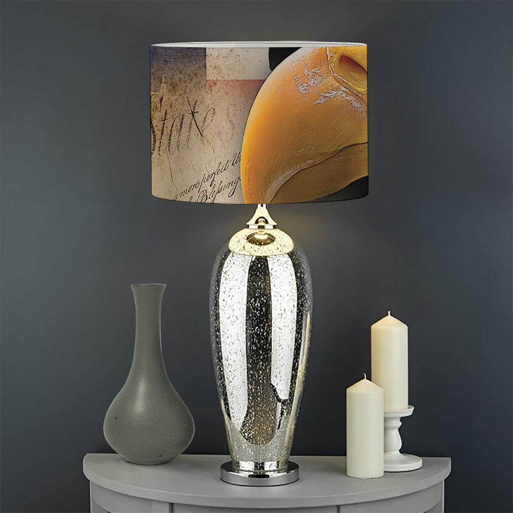 American Dream Of Liberty Print Drum Lamp Shade