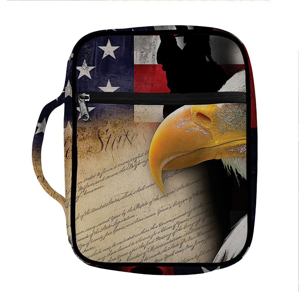 American Dream Of Liberty Print Front Pocket Bible Bag