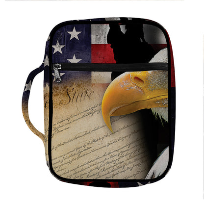 American Dream Of Liberty Print Front Pocket Bible Bag